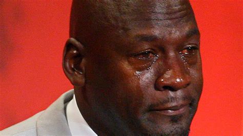 crying michael jordan meme|crying meme face.